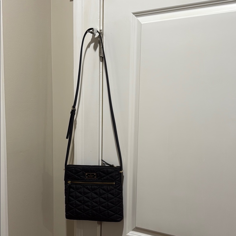 Kate Spade Black Quilted Crossbody Bag